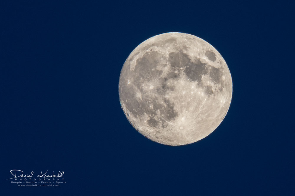 Mond, Krater, Vollmond, blaue Stunde, Sunset, Moon
