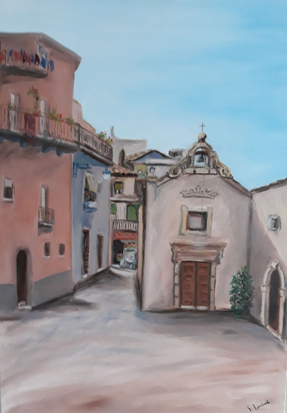 Mandanici. Chiesetta di S.S. Pietro e Paolo. Olio su tela. 50 x70.  