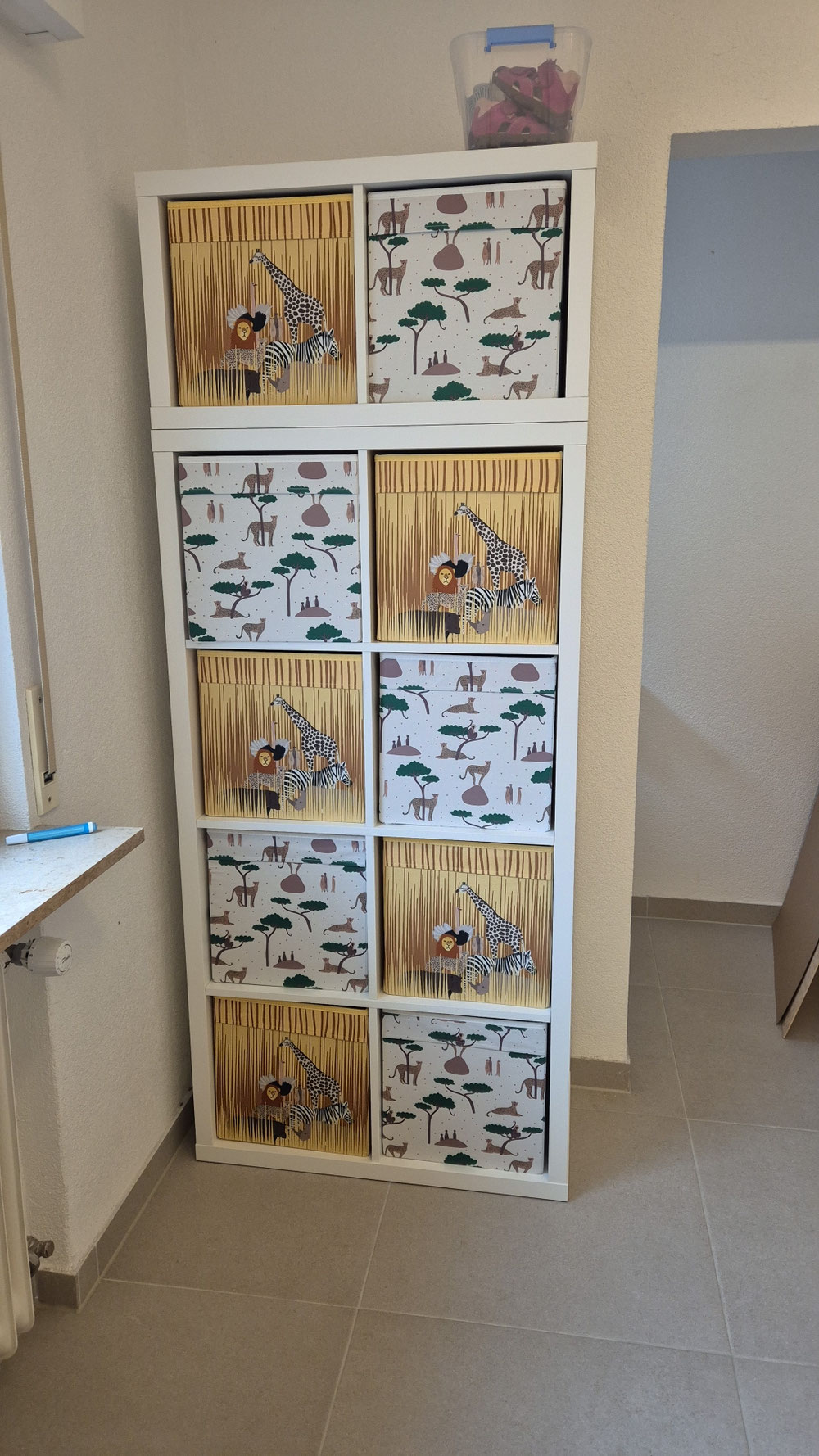 Platz für Wechselkleidung und Hygieneartikel