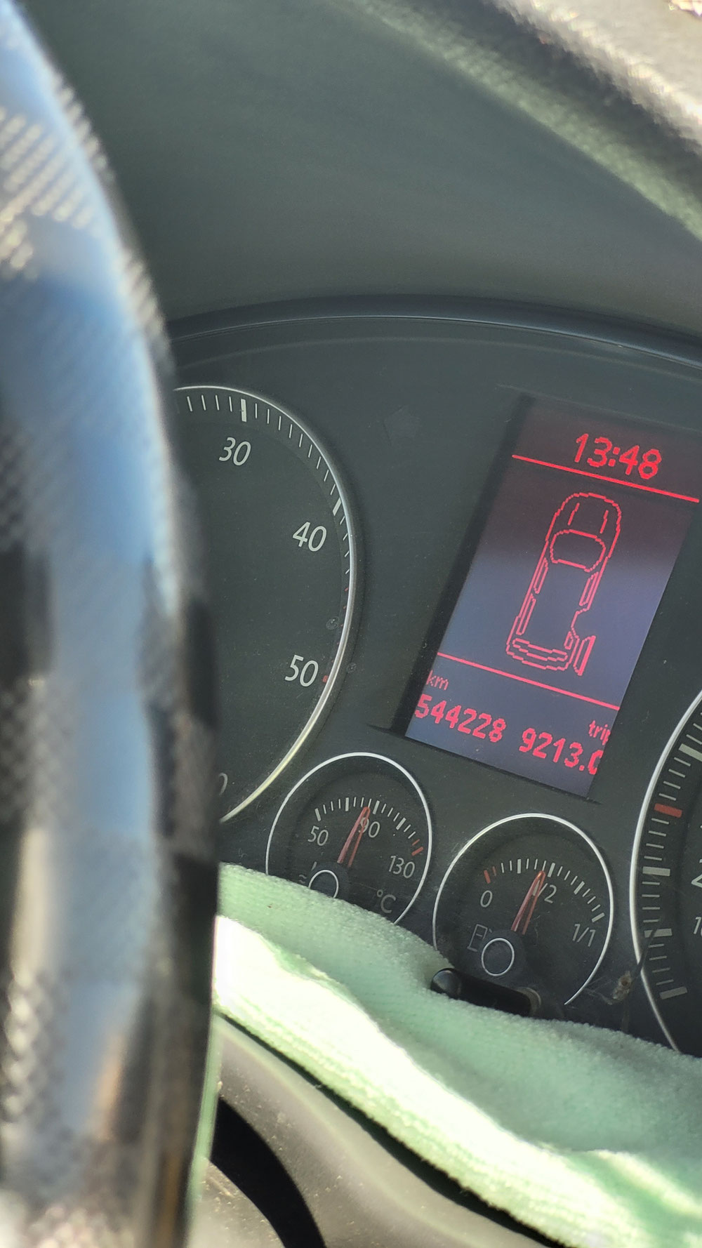 Der VW Caddy der mich nach Tinjdad gebracht hat