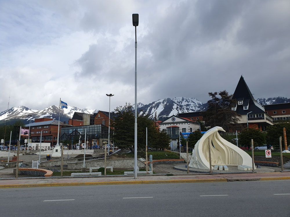 Denkmal für die unbekannte Merengue in Ushuaia