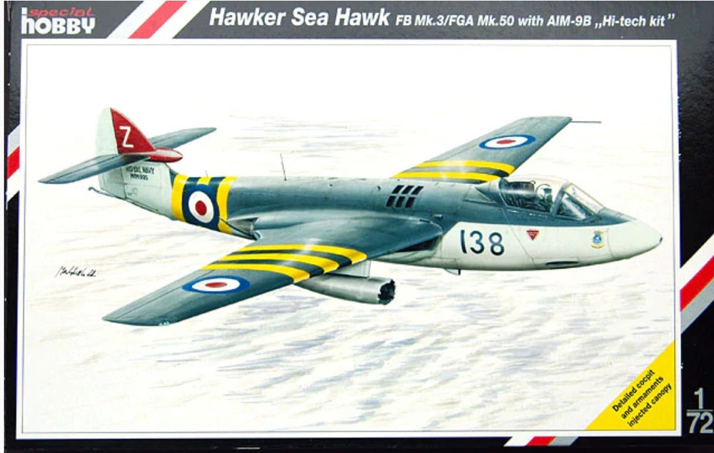 SH72080 (voorraad) Hawker Sea Hawk FGA MK.50, MLD, 860 SQ, Hr.Ms. Karel Doorman, 1959