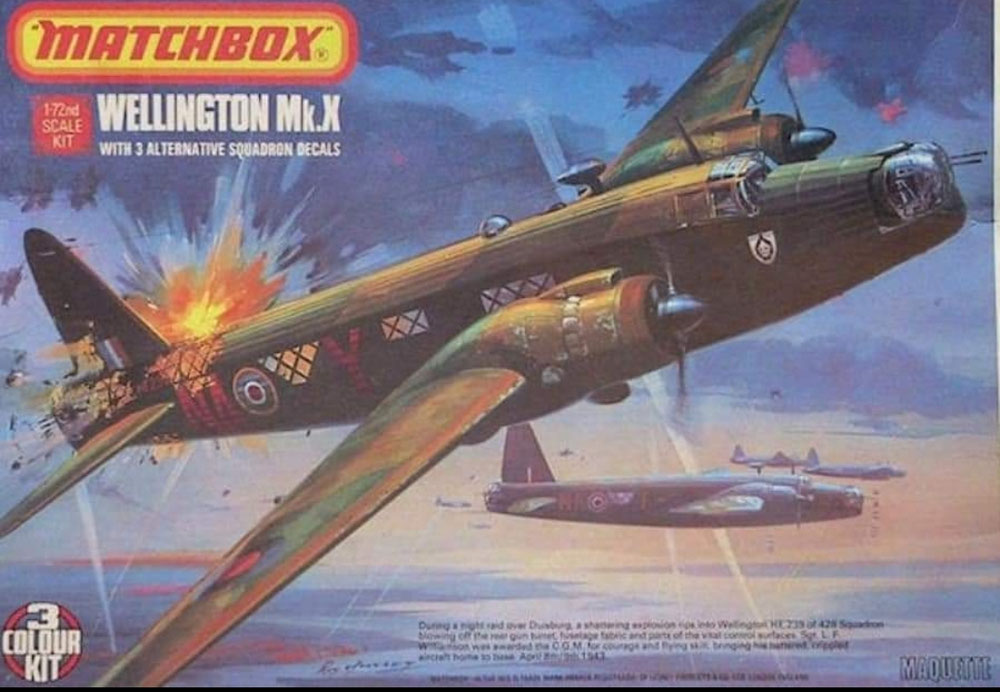 PK-402 Vickers Wellington MK.X - Schaal 1:72  (april 1978)