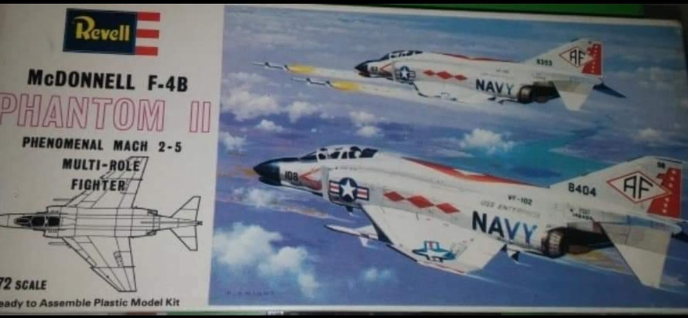 2× H-110 F-4B Phantom II - Schaal 1:72 (mrt 1978 & nov 1979 