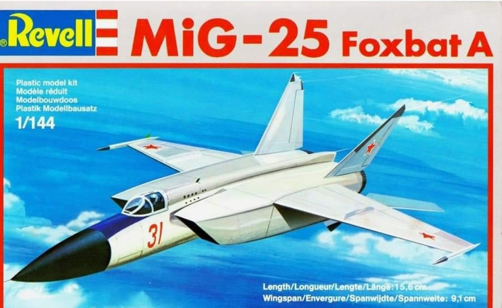 REV4012 Mig-25 Foxbat A - Schaal 1:144 (okt 1988)