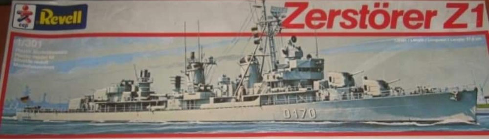 REV5035 Zerstörer Z1 - Schaal 1:301 (jan 1987)