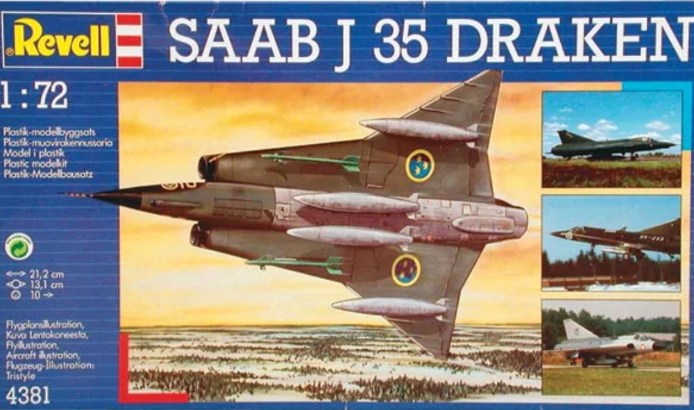 4381 Saab J-35 Draken F10 Wing 