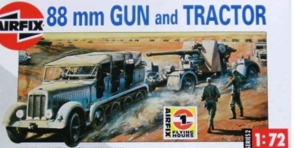 A02312 88mm Gun & Tractor - Schaal 1:76 (1975 - feb.1993)