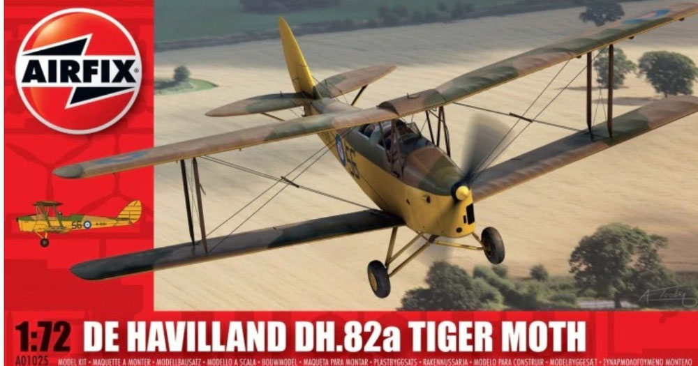 A01025 (voorraad) D.H.82a Tiger Moth 10 E.R.& FTS RAF Yatesbury 1940