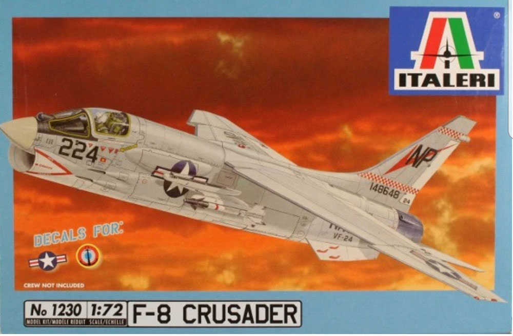 ITA1230 F-8E Crusader VF-194 "Red Lightnings" USS Oriskany