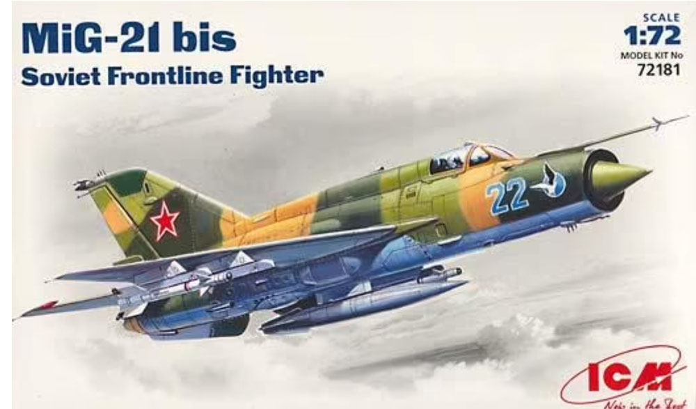 72181 (voorraad) Mig-21Bis Fishbed-L - Soviet Air Force