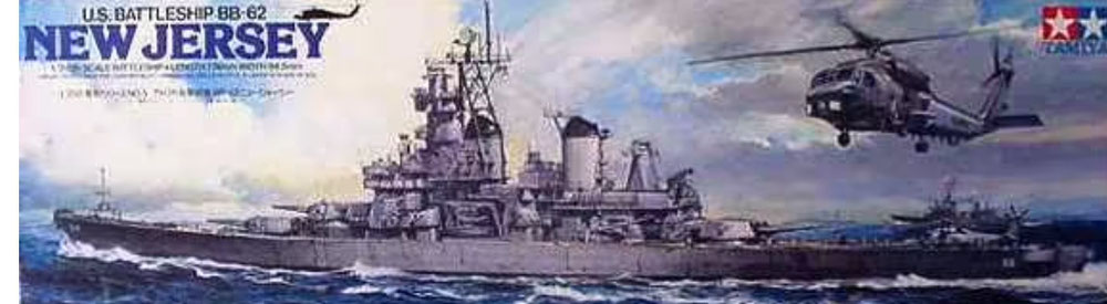 78005 (voorraad) Battleschip USS New Jersey BB-62 (1:350)
