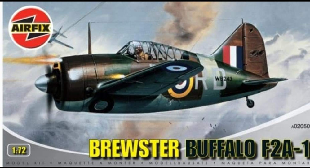 2× A02050 Brewster Buffalo F2A-1 - Schaal 1:72 (mei 2015)