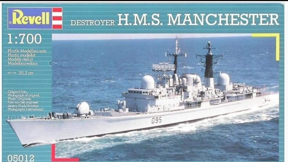 05012 HMS Manchester - Schaal 1:700 (mrt 1998)