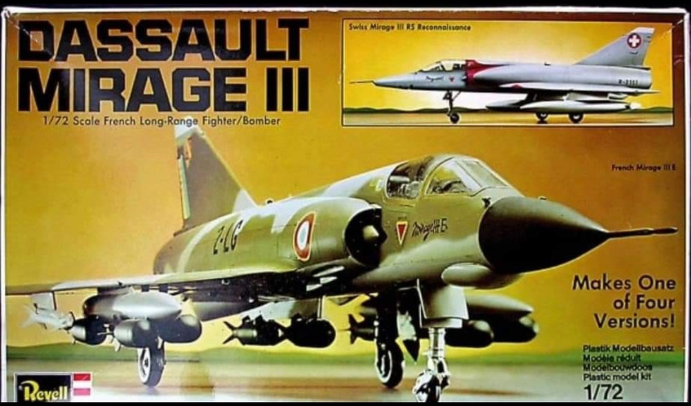 2× H-225 Mirage IIIE/RS - Schaal 1:72 (mrt 1978 & juni 1982)