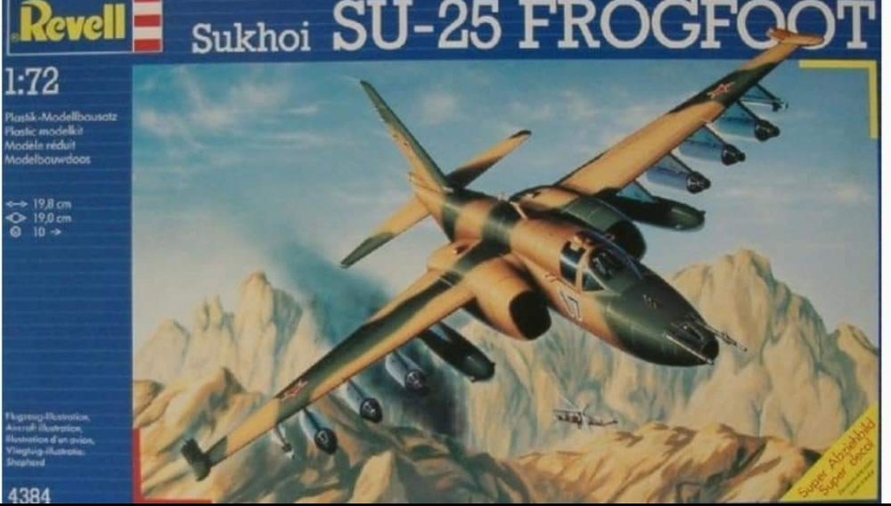 REV4383 Su-25 Frogfoot A - Schaal 1:72 (augustus 1990)