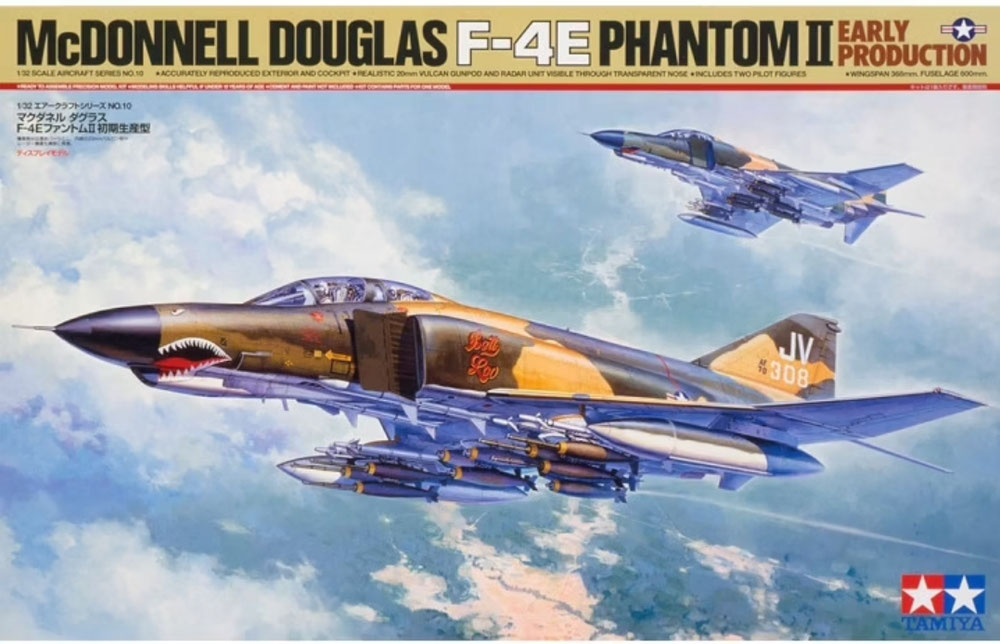 60310 (voorraad) F-4E Phantom II, 32 TFS " Wolfhounds", Soesterberg, Holland 1976  (1:32)