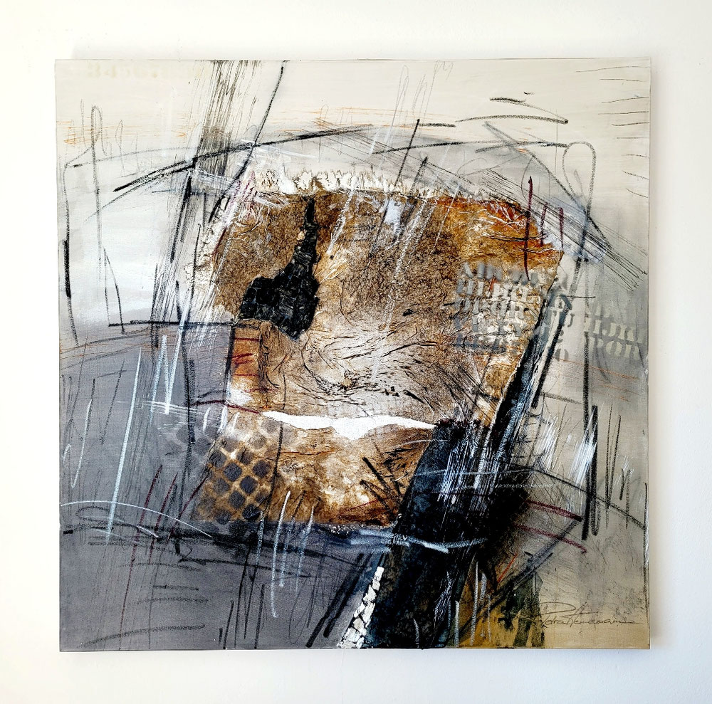 WILD EARTH, 100x100cm, mixed media, 500 €