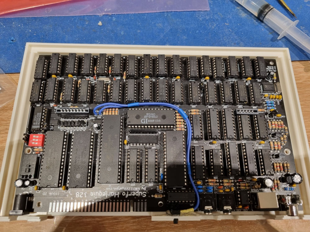 Harlequin 128K ZX Spectrum reset switch 