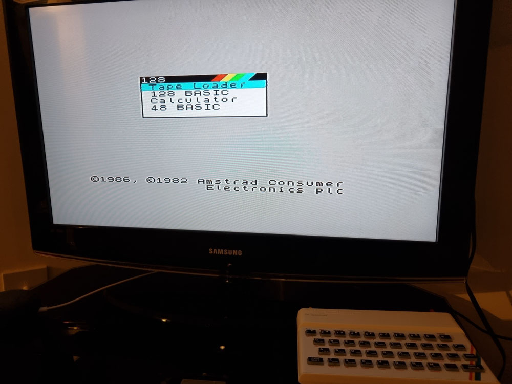 Bytedelight ZX Spectrum first boot