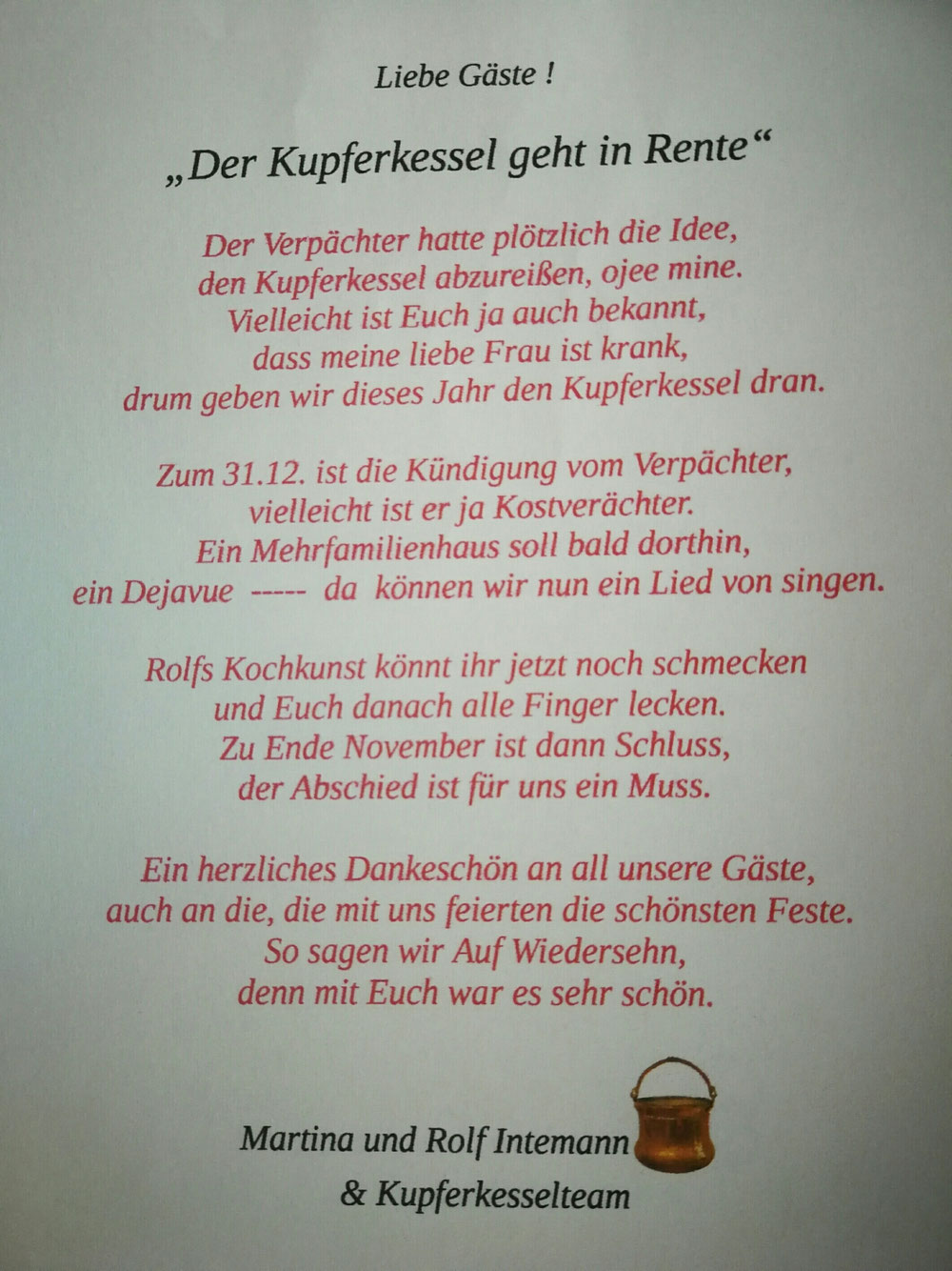 ABSCHIED 2018
