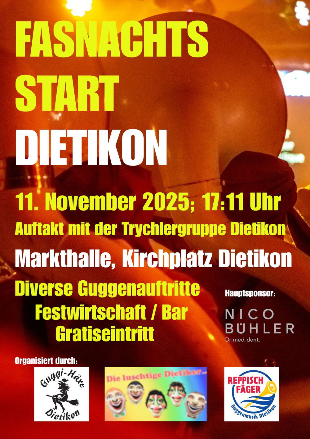 Fasnachtsstart in Dietikon 11.11.2025