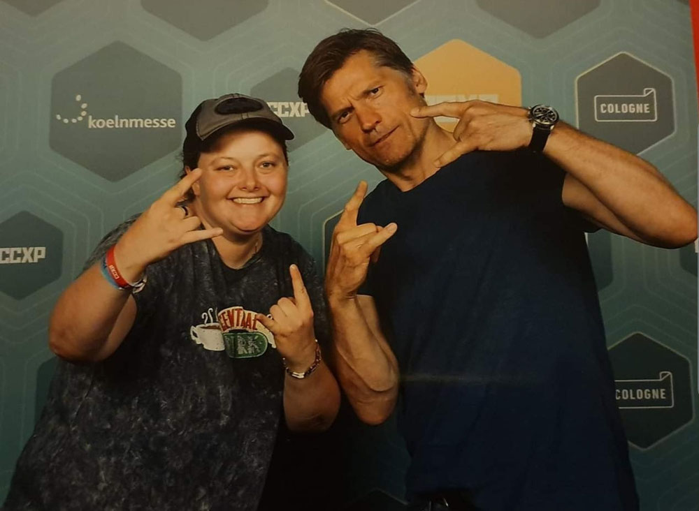 A photo op with Nikolaj Coster Waldau at CCXP Cologne