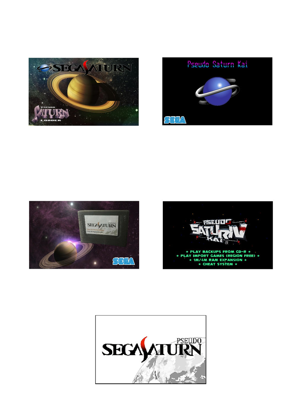 Labels for my Pseudo Saturn flashed Action Replay