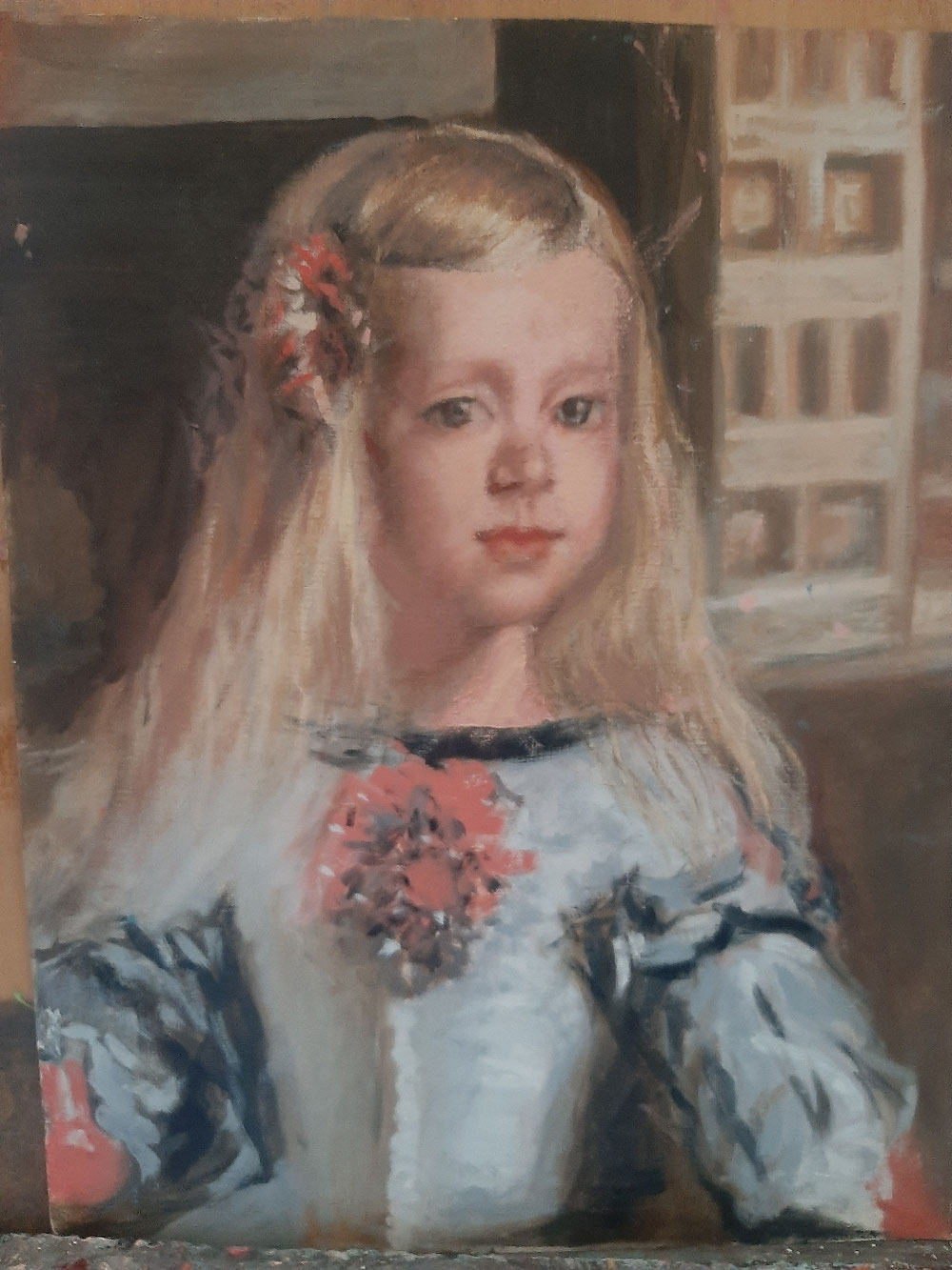 La infanta Margarita. Copia de Velázquez