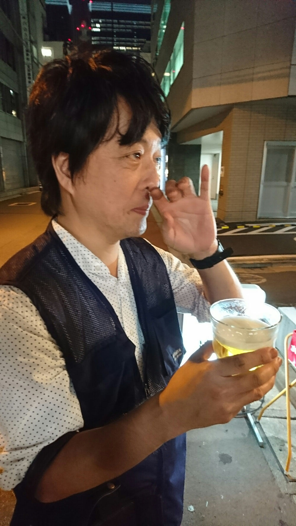 待ち時間にビールのサービス✨