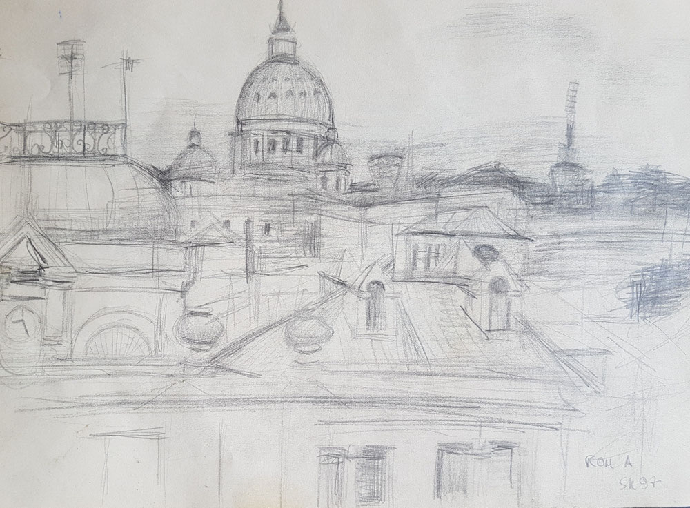Roma, Bleistift auf Papier, 1997