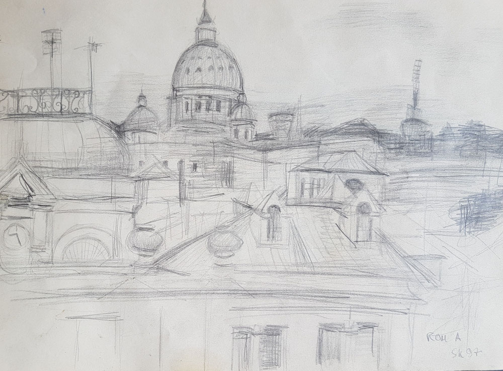 Roma, Bleistift auf Papier, 1997