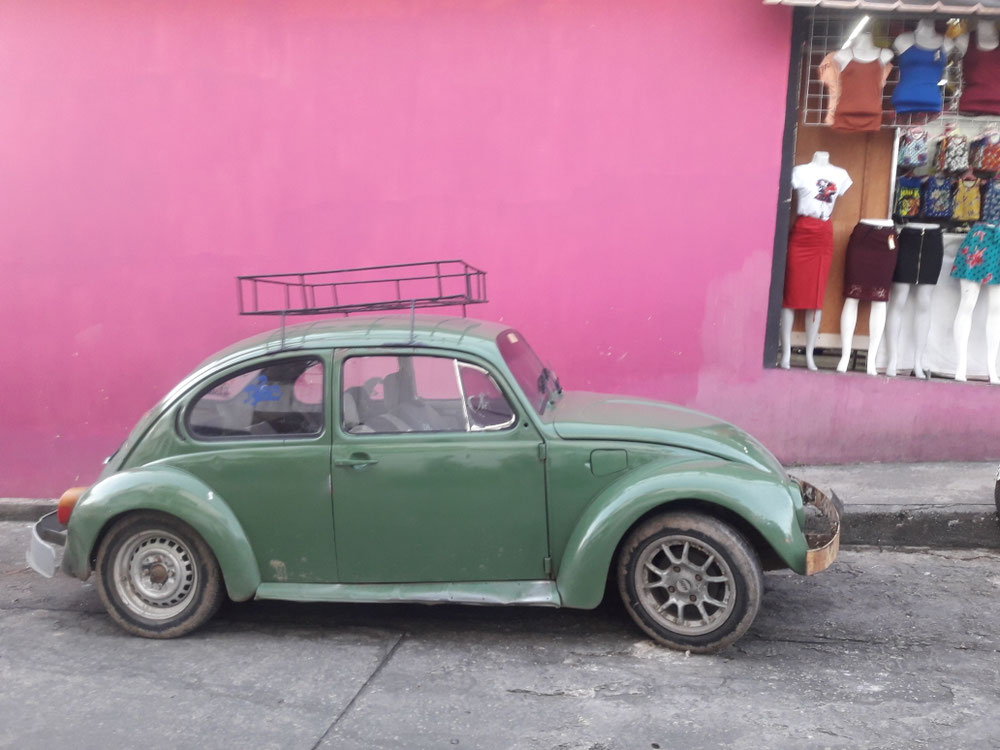 Käfer und VW Bullus findet man noch häufig und wurden in Mexico noch lange produziert