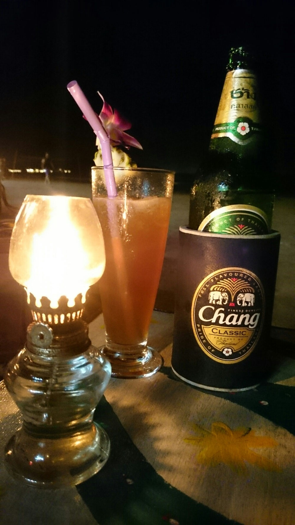 ...um den Abend bei einem Kaltgetränk ausklingen zu lassen...Gute Nacht Elisebeth