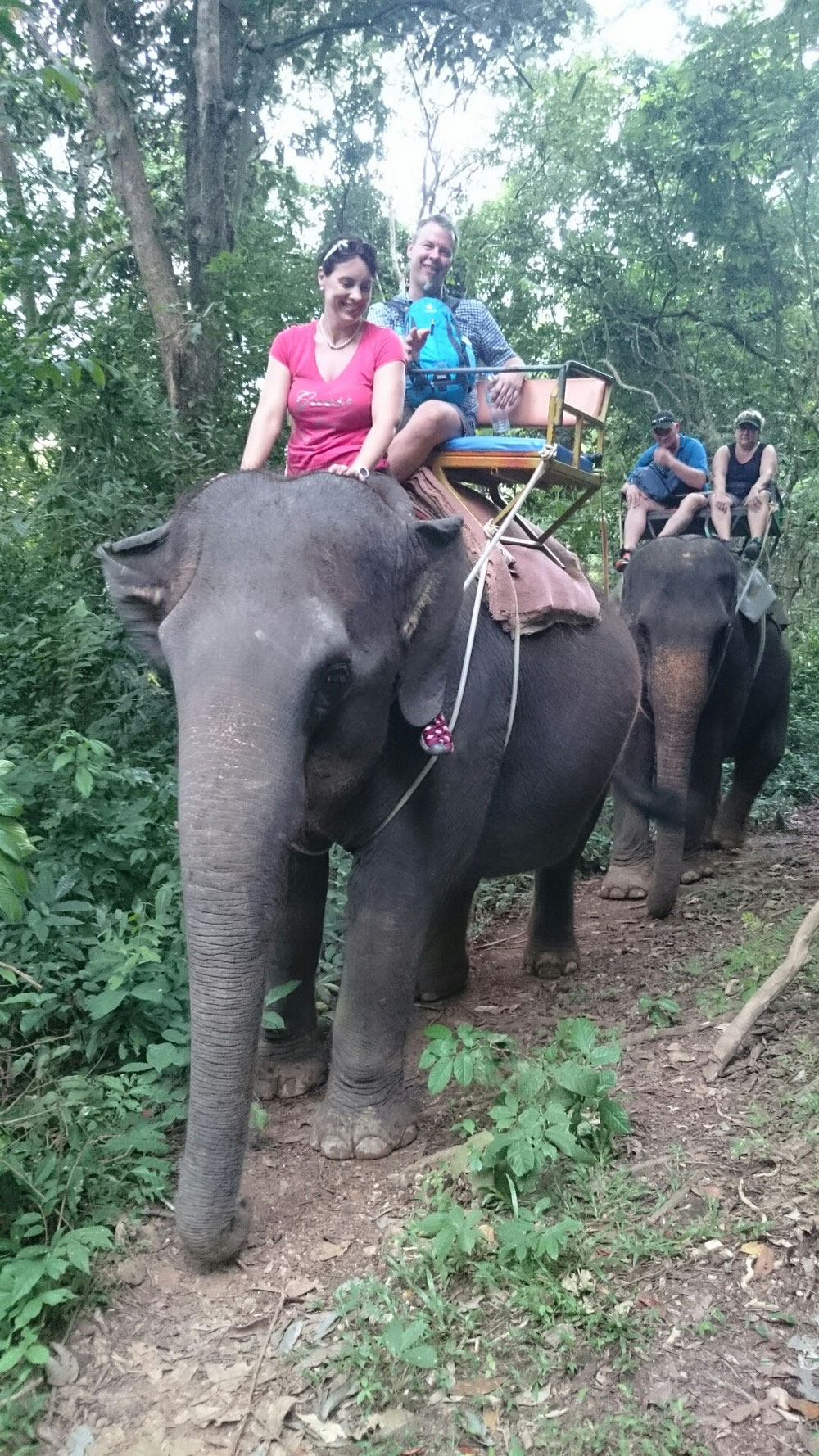 ...und das lief so gut ,daß Maria auch mal ans Steuer durfte...