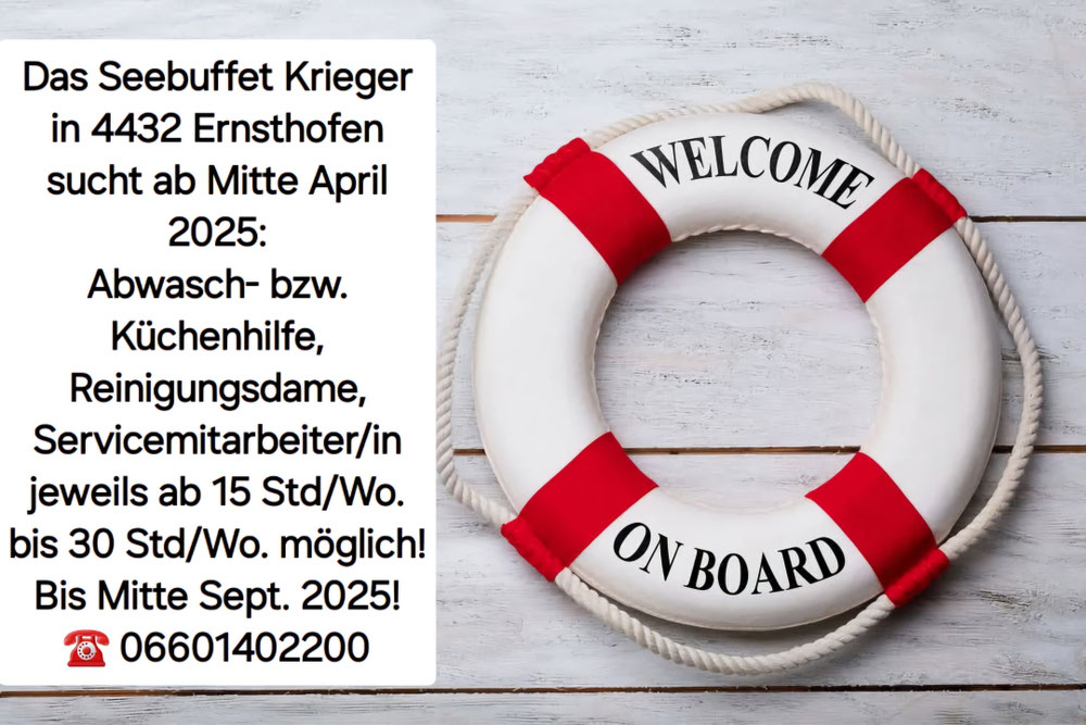 Mitarbeiter für die Saison 2025 gesucht! 