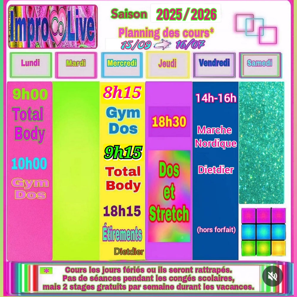 NOUVEAUX HORAIRES LE MERCREDI