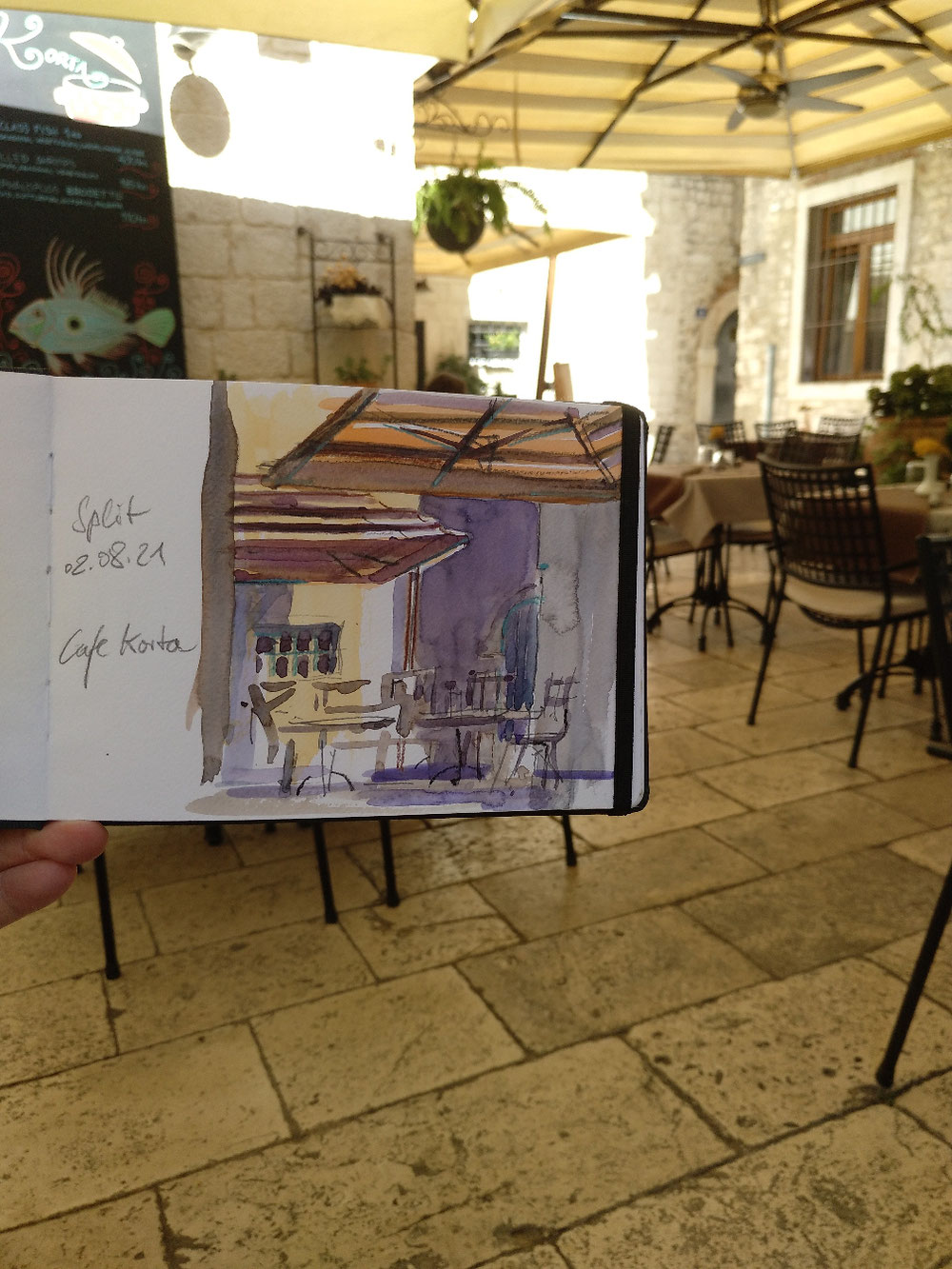 Zum zweiten Frühstück in Split