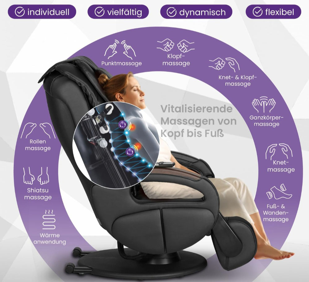 Genießen Sie kostenlos während & nach der Lackierung eine wohltuende Massage in diesem speziellen Sessel 🥰 