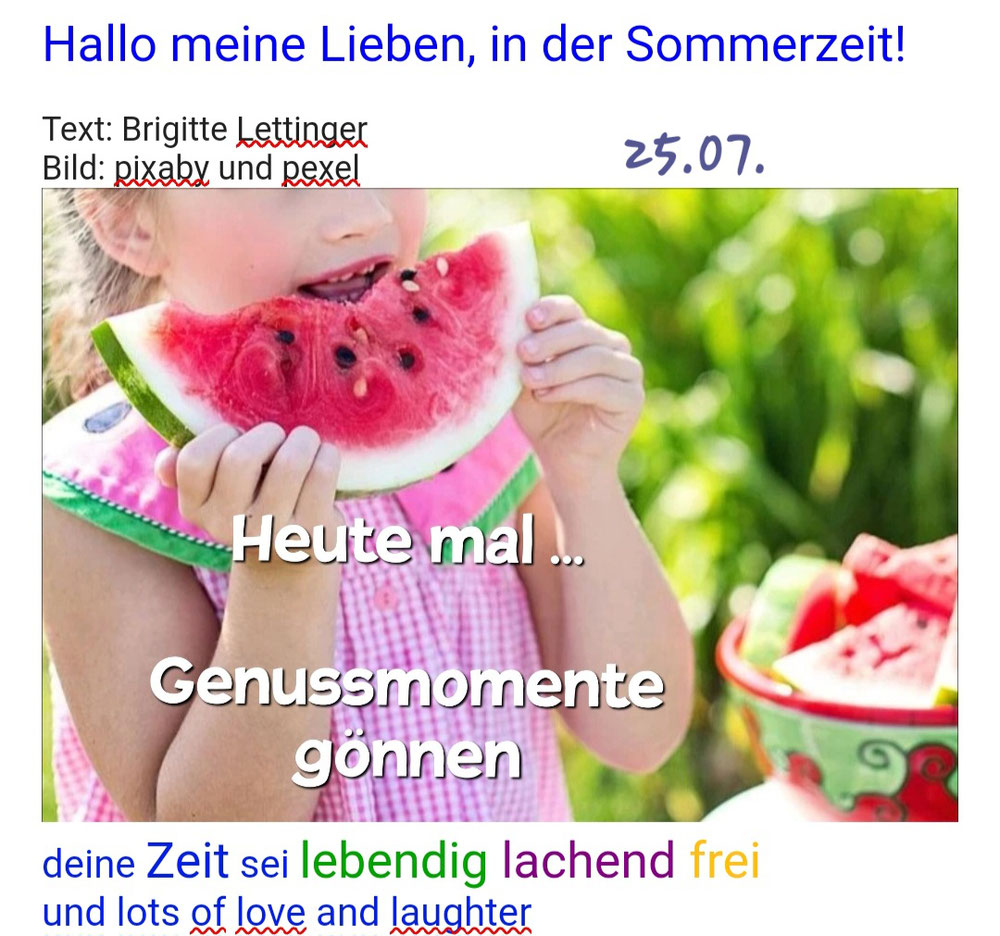 #lebendiglachendfreieSommerzeit