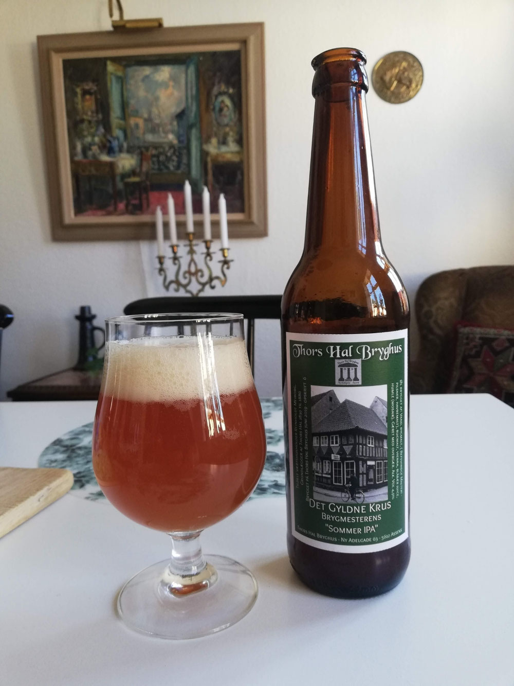 Det Gyldne Krus - Thors Hals Forårs IPA / Sommer IPA - 5,3% - Fantastisk læskende og frugtig IPA til de friske forårs dage og de varme sommerdage. Er på lager fra marts måned. Overgæret - øl nr. 6.  