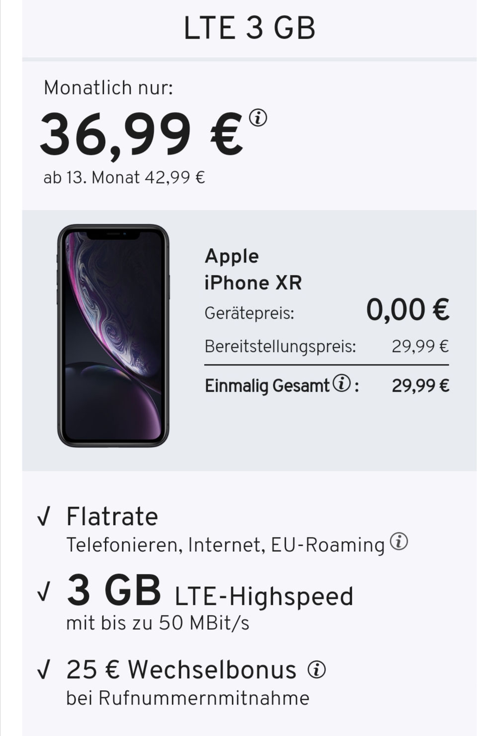 Apple iPhone Xr 64 GB - Top Preis -