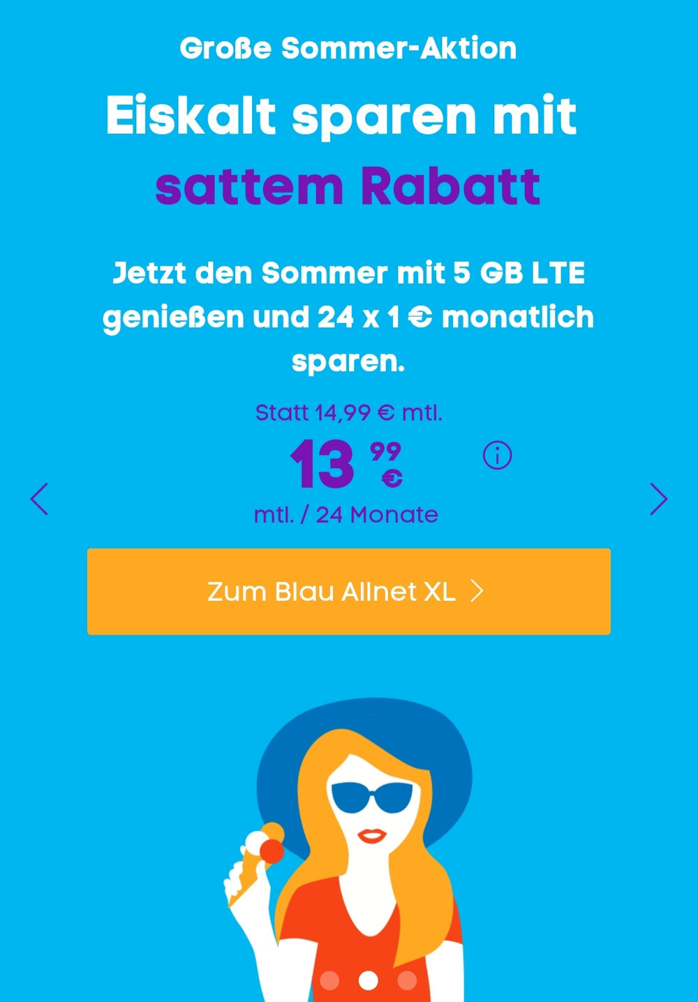 Telefonica Blau..Allnet Flat, 5 GB Lte internet, SMS / Mms Flat Nur 13,99 € monatlich