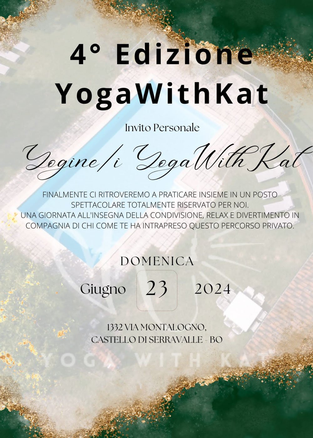 Evento annuale riservato ai praticanti YogaWithKat