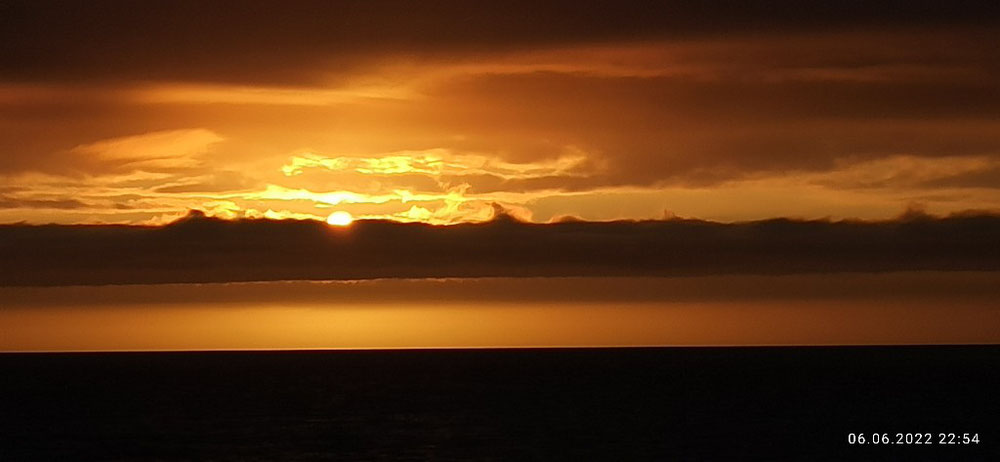 Sonnenuntergang im Nordmeer