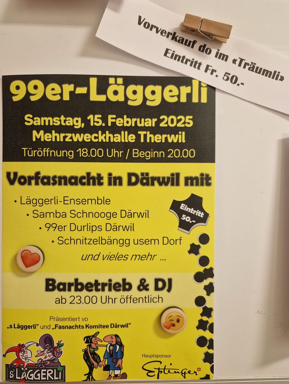 Am 15. Februar 25 simer live debi im Läggerli