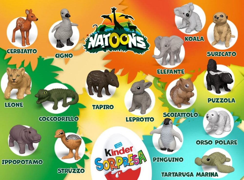 Sorpresario Kinder Sorpresa Natoons 2024/2025 ITA