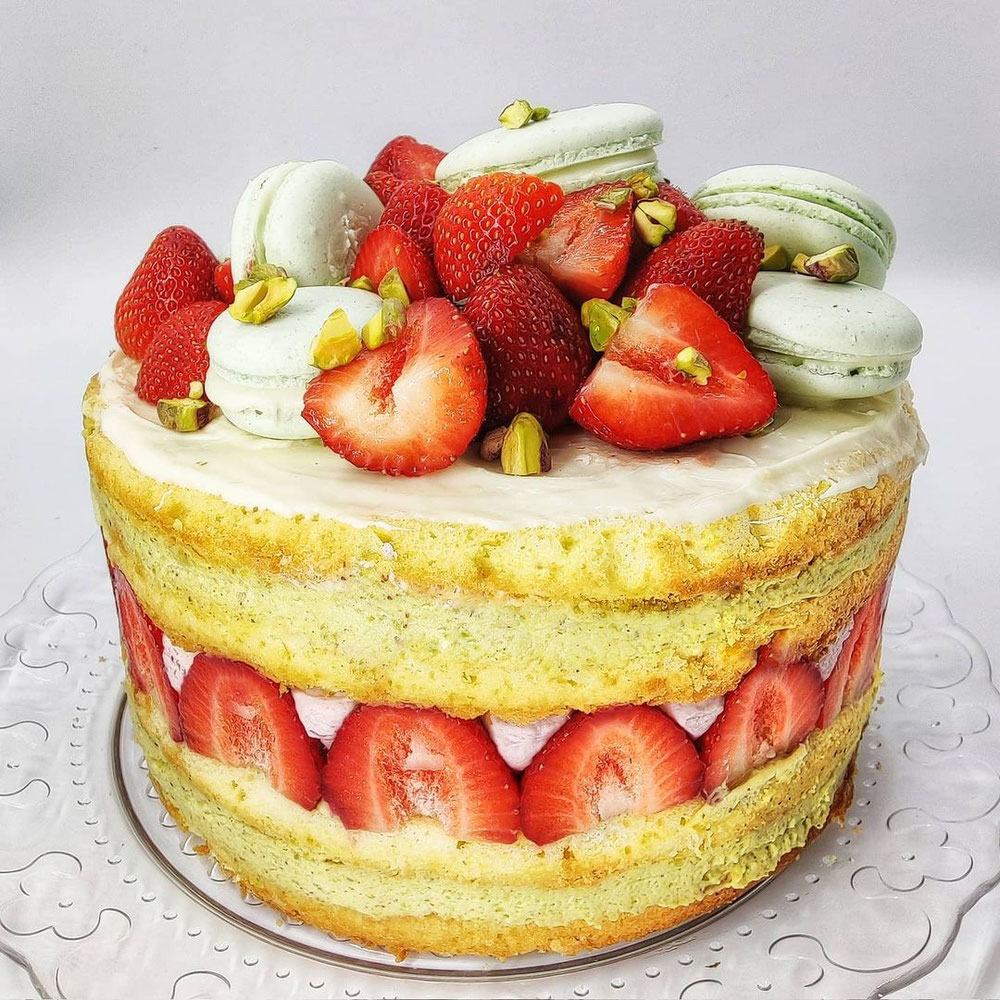Erdbeeren Pistazien Torte