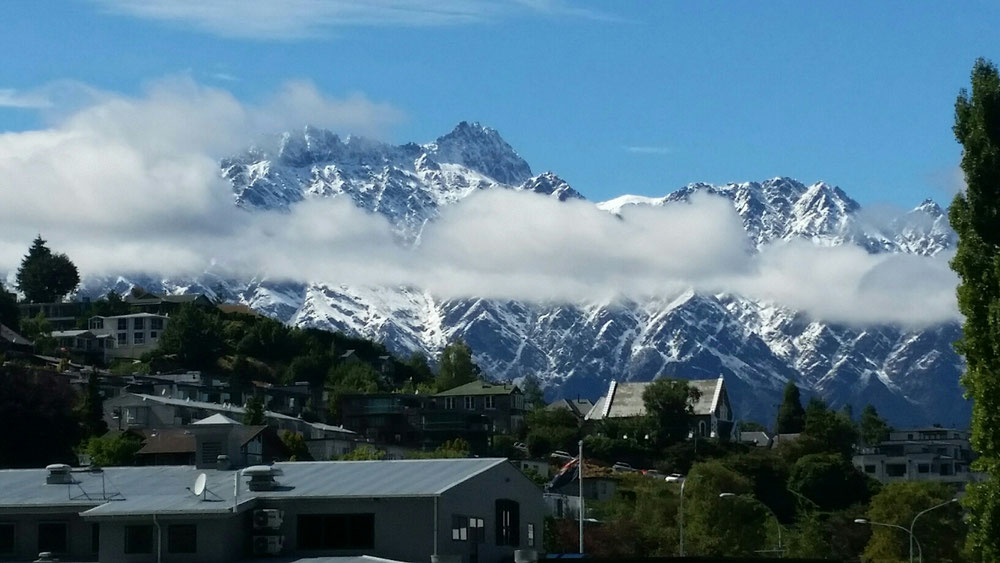 Queenstown from the Rugby site