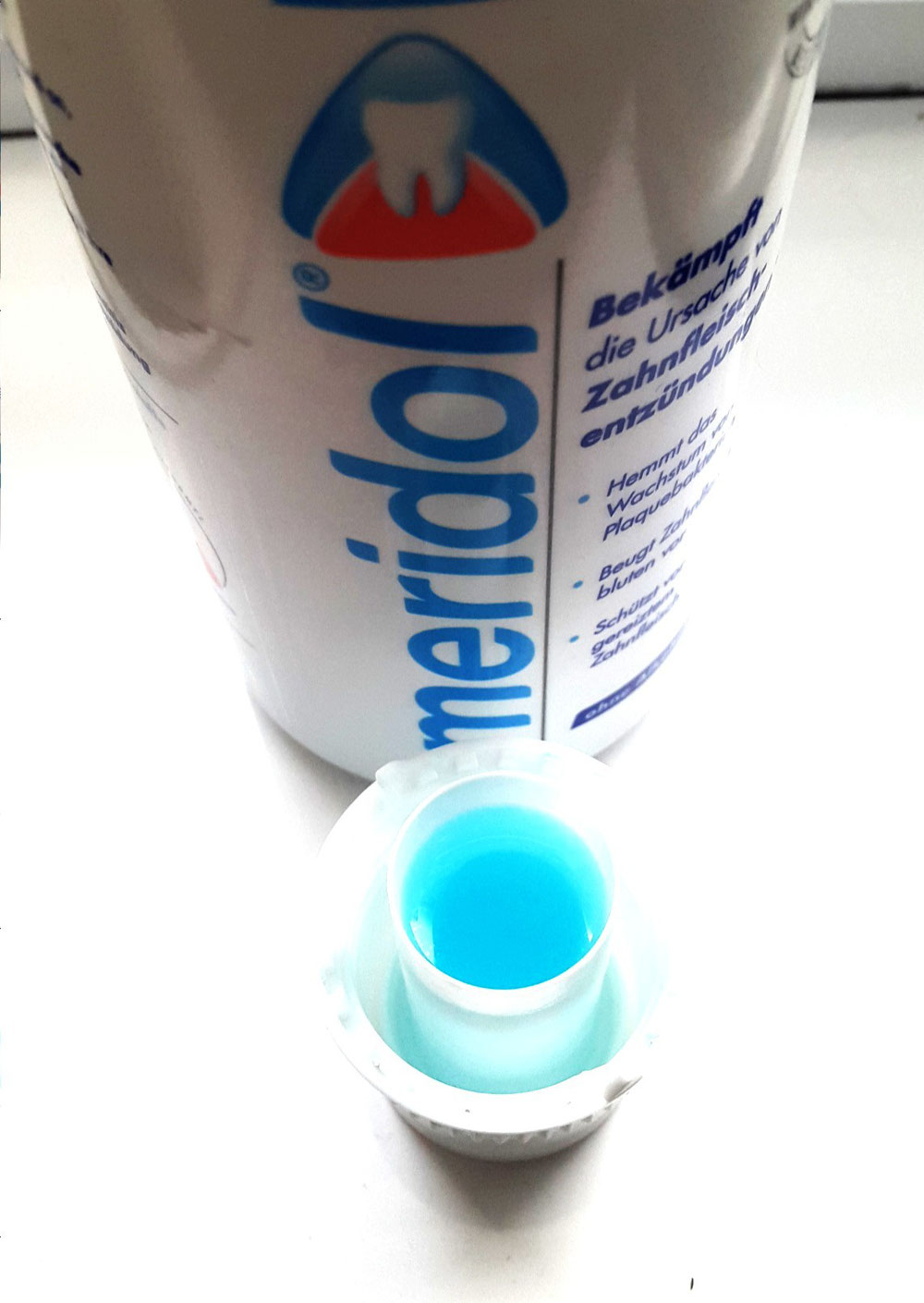 Meridol Verschlusskappe mit 10 ml Meridol Mundspüllösung